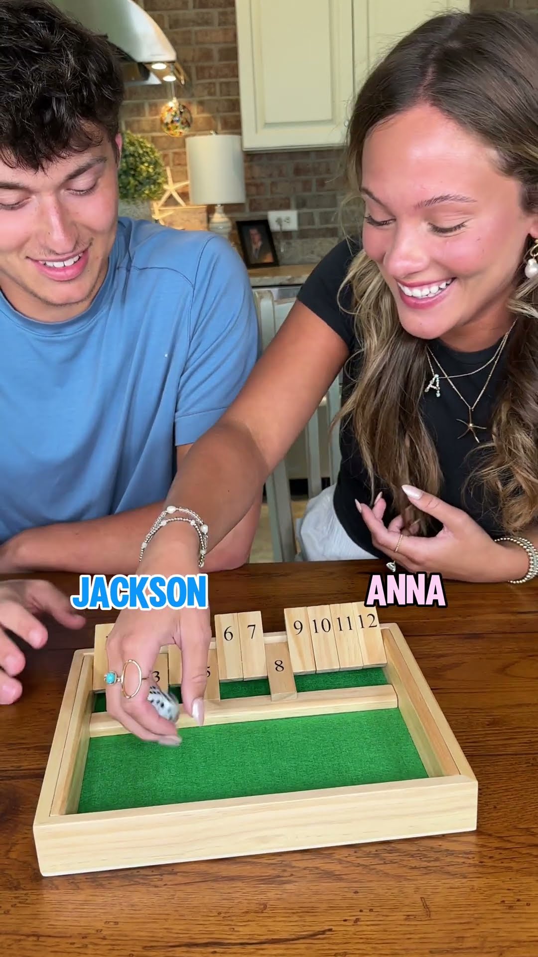 Jackson vs. Anna in Shut the Box game!! #familyfun #challenge