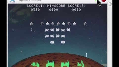 Scratch - Space Invaders: Arcade Difficulty Gameplay