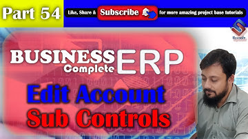 ERP Part 54 Edit Account Sub Controls in ASP.NET MVC