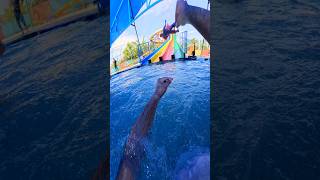 let's Go Superman parkour waterslide pov #viral #parkourlife #entertainment #popular