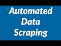 Automated data scraping from websites into Excel