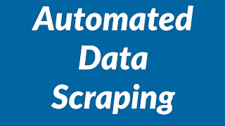 Automated data scraping from websites into Excel