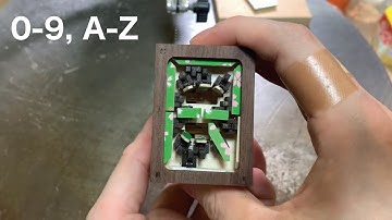 Mechanical 14 segment display