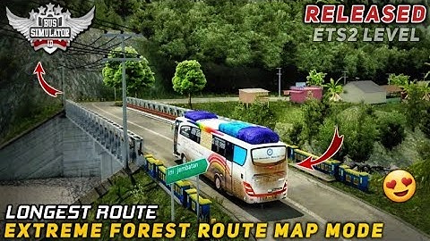 download EXTREME FOREST MAP MODE 😍 for bus simulator indonesia | BUSSID V3.7.1 |#bussidmods
