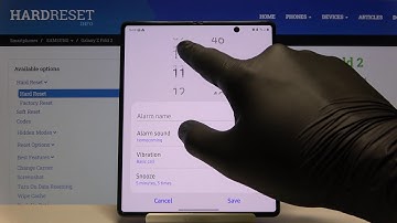 How to Set an Alarm Clock in Samsung Galaxy Z Fold 2 – Customize Alarm Clock