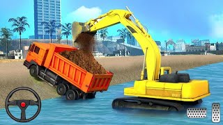 محاكاة حفارة الرمال النهرية: لعبة كرين - محاكي القيادة - العاب سيارات - العاب اندرويد - العاب اطفال screenshot 3