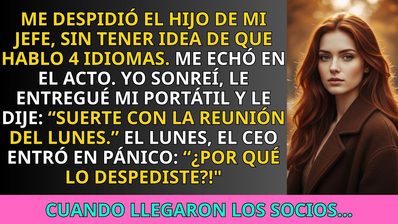 Me Despidió el Hijo de Mi Jefe sin Saber Que Era la Única Que Podía Hablar con los Socios…