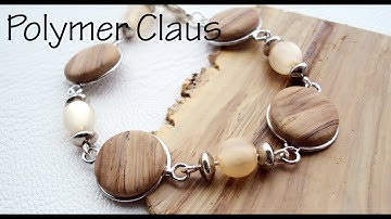 Faux wood effect polymer clay tutorial (english sub)