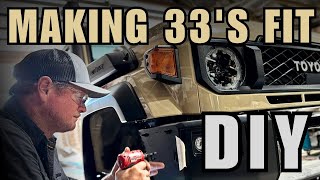 FITTING 285/75/16 TYRES  STEP BY STEP | 2024 79 SERIES LANDCRUISER BUILD PART 1