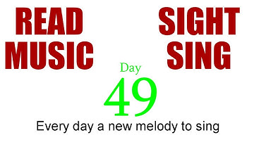 Day 49- G Minor Sight Sing - Solfeggio - Solfège - Solfeo - Solfejo