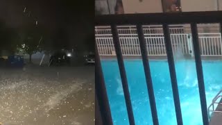 Hailstorm in Orange Beach Alabama