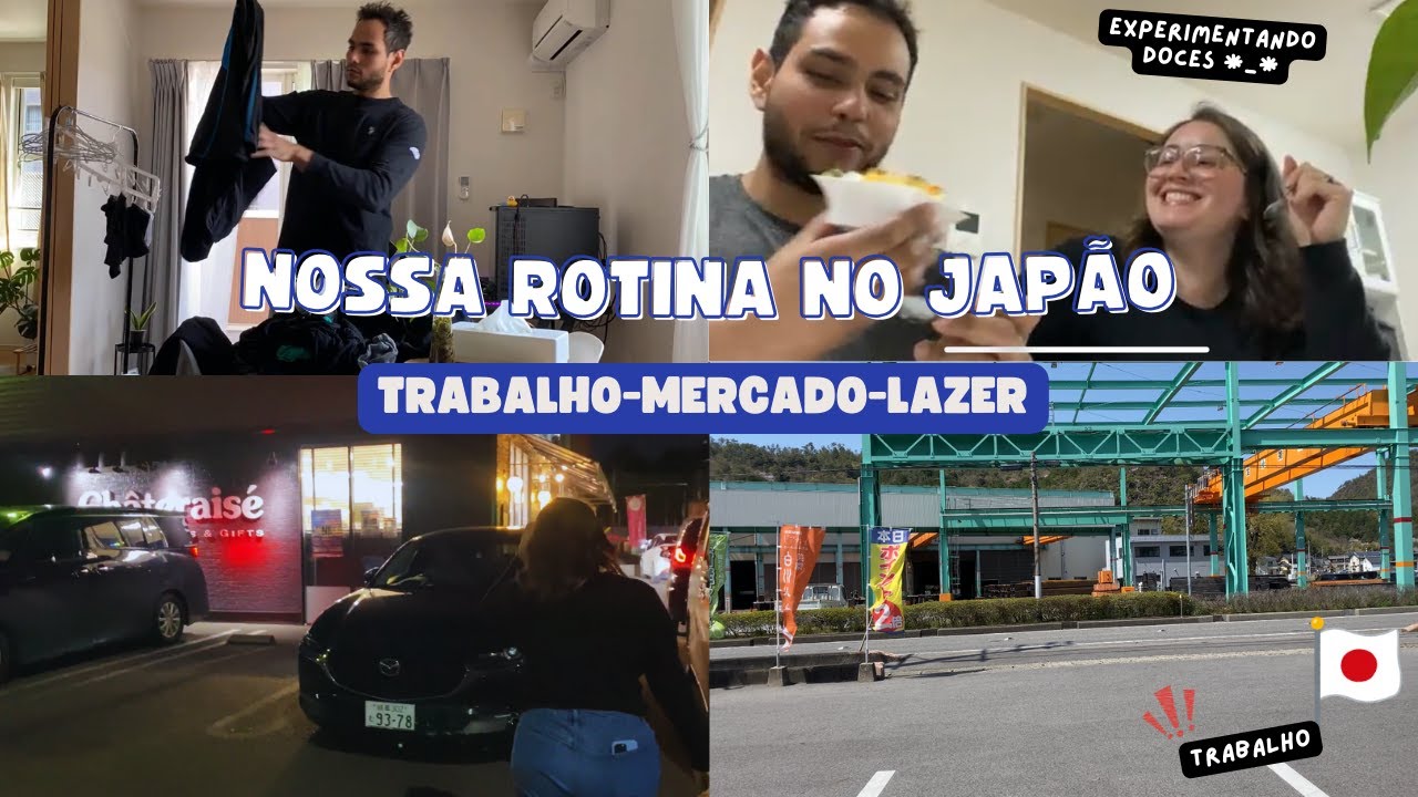 Nossa rotina morando no Japão - dia a dia - trabalho - mercado para semana- experimentando comidas.