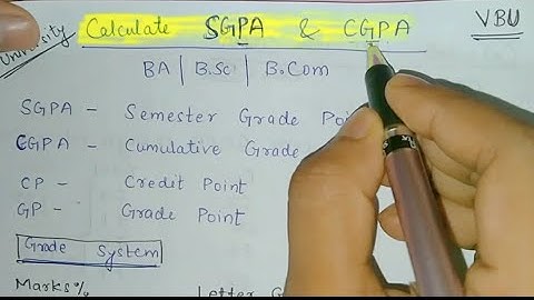 #vbu|Calculate your CGPA, SGPA & OVERALL %|  B.A| B.Sc|B.Com/Any University