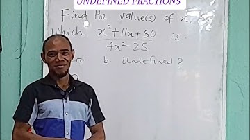 UNDEFINED FRACTION