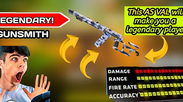 THE Best AS VAL cod mobile gunsmith || AS VAL GUNSMITH Cod mobile || as val attachments cod mobile