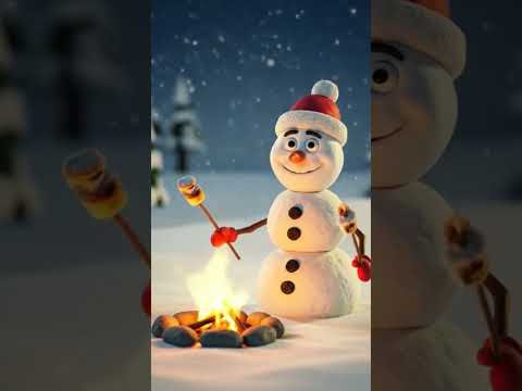 A cute snowman. #foryou #shortvideo #ai #viral #aivideo #snowman #myvideo