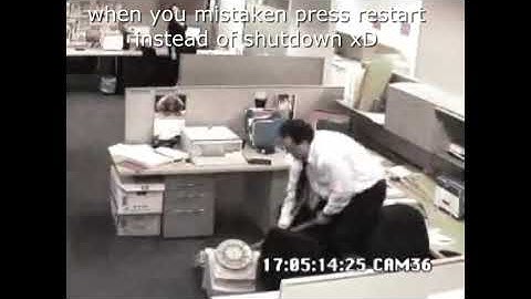 when you accidentally press restart instead of shut down xD must watch