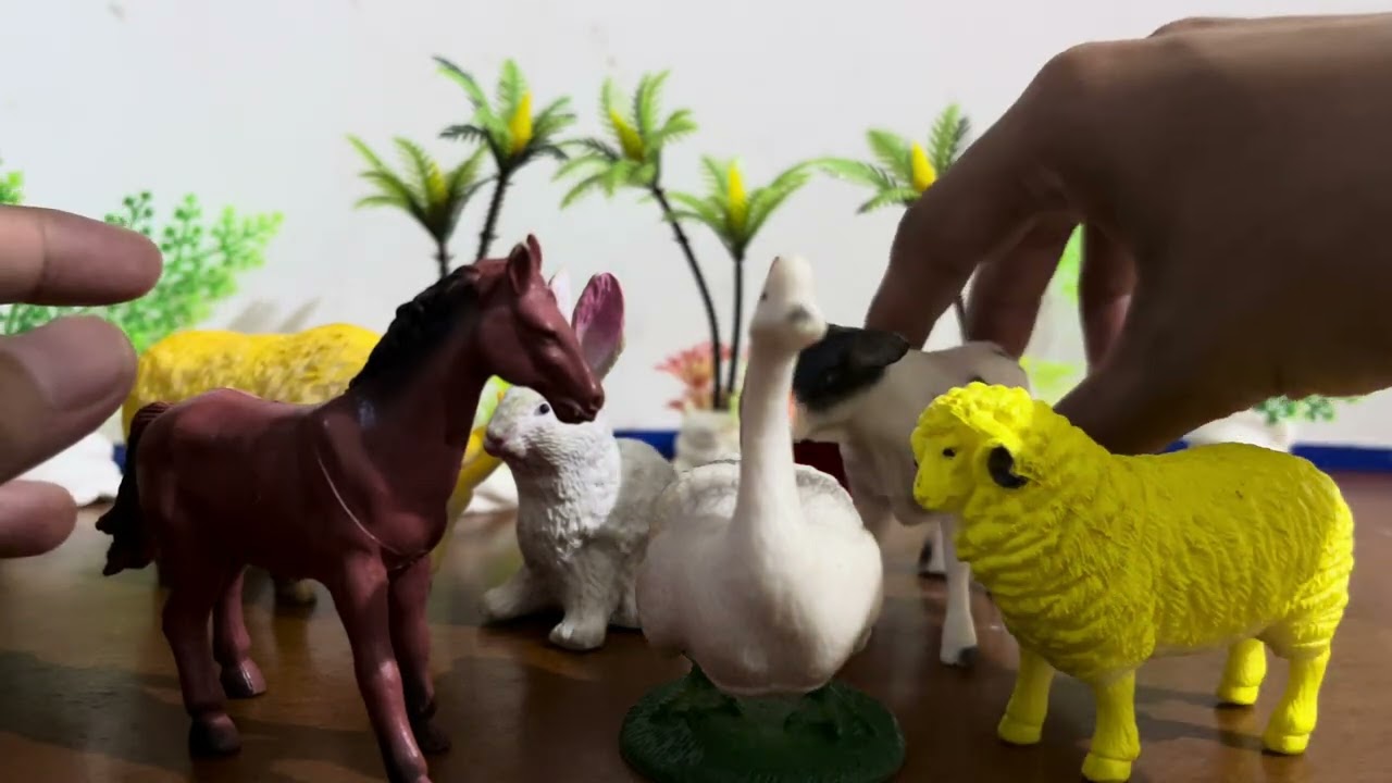 ASMR Toy Sounds | Satisfying Animal & Dinosaur Figures Tapping and Dropping | No Talking