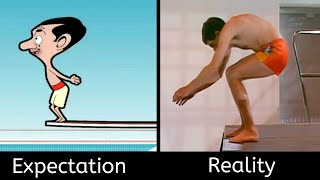 Expectation vs Reality mr bean funny meme