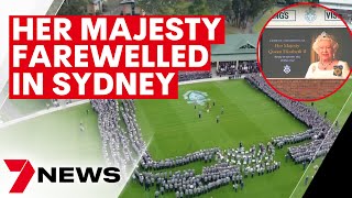 Australia stops to watch Her Majesty Queen Elizabeth II's funeral | 7NEWS