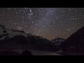 New Zealand Mt Cook Timelapse - Landscape illuminated by starshine