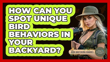 How Can You Spot Unique Bird Behaviors In Your Backyard? - Bird Watching Diaries