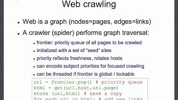 Web crawling 3: the algorithm