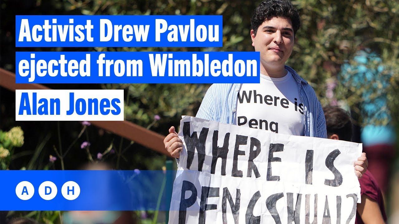 ⁣Activist Drew Pavlou ejected from Wimbledon | Alan Jones