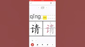 Chinese Character 请 Chinese #Character #how towrite #write #Chinese #HSK #trainchinese #stroke order