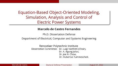 Equation-Based Object-Oriented Modeling, Simulation, Analysis and Control of Electric Power Systems
