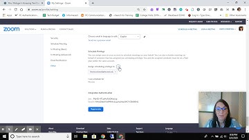 ZOOM: assign scheduling privileges