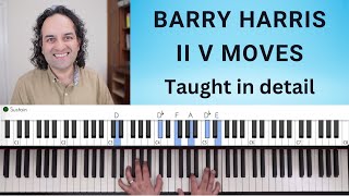 Barry Harris II V moves - on 3 levels