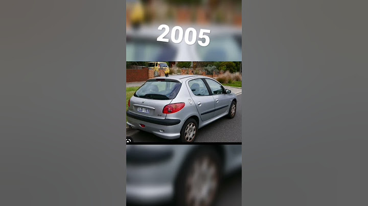evolution of Peugeot 206