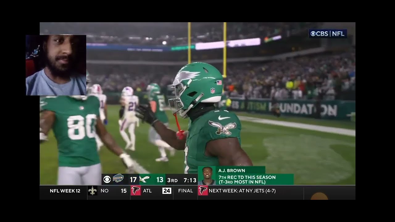 reaction-to-the-eagles-vs-bills-game-youtube