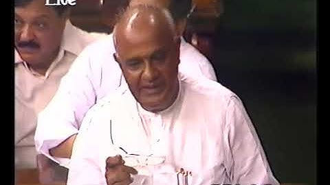 Prime Minister Shri H. D. Devegowda - Moved the Motion of Confidence  in the CoM dated 11 04 1997