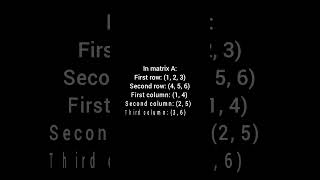 Introduction to Matrices | Rows, Columns, and Order of a Matrix#chemistry #mathematics 👩🏫✍️👈