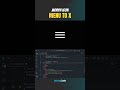 Hamburger Menu to 'X' Animation 🍔 CSS Only #CSS