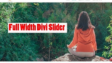 How to Create full width slider using divi theme | Full Width Divi Slider 2020