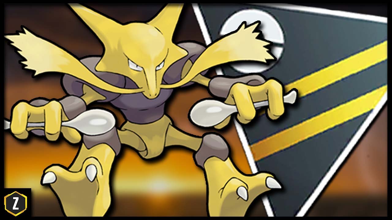 Pokemon Alakazam legacy Counter + 3 MOVES GO GREAT LEAGUE 1500CP Abra  evolution