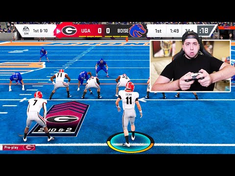 NCAA FOOTBALL 20 GAMEPLAY! Georgia vs Boise State (MADDEN 20 MOD)