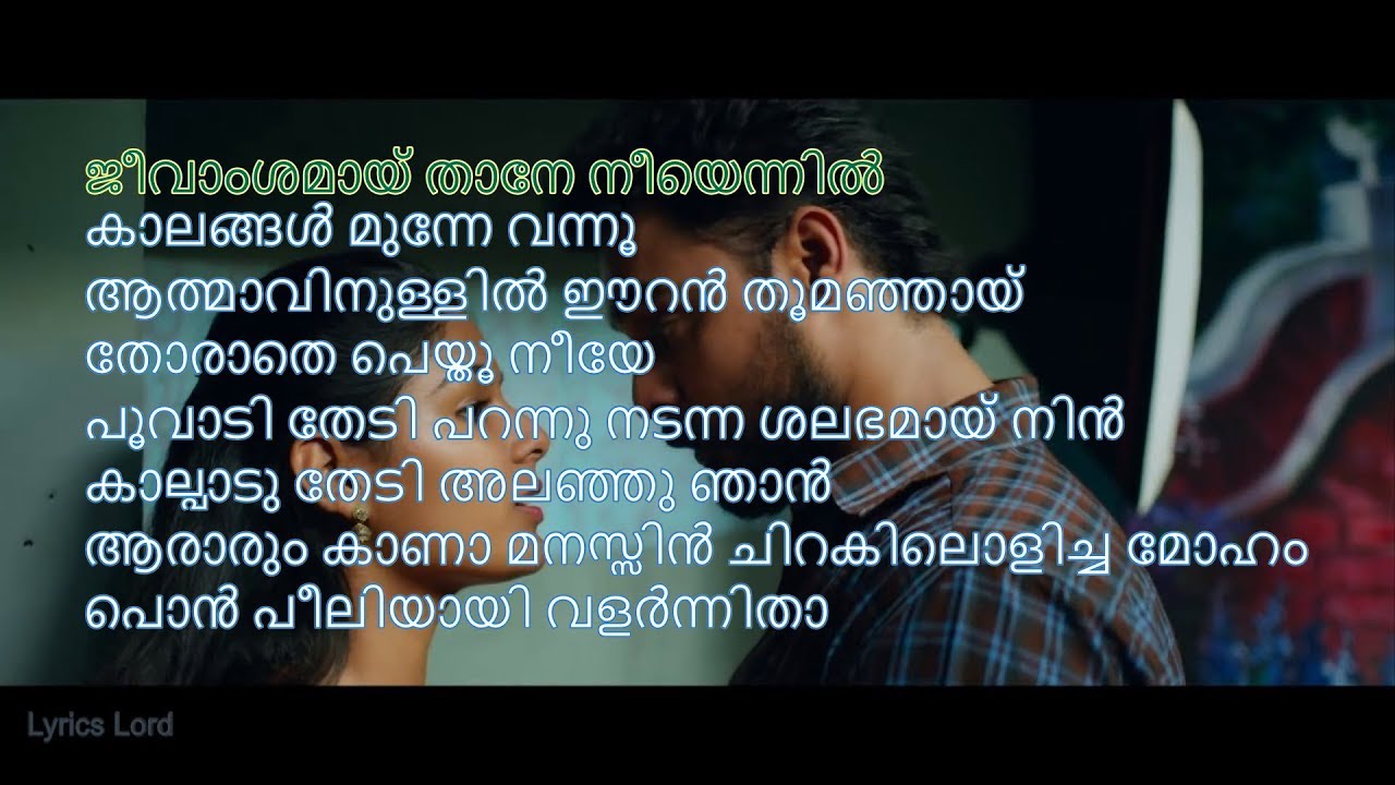  KARAOKE Theevandi Jeevamshamayi Karaoke With Malayalam Lyrics  JeevamshamayiKaraoke