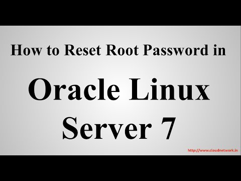 How to Reset Root PSponsors and Partnersword in Oracle Linux Server 7