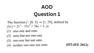 AOD Question 1 (IIT-JEE 2012)