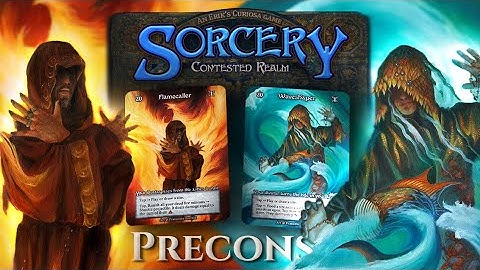 Flamecaller vs. Waveshaper! Getting Started with Sorcery: Contested Realm Precon Gameplay!