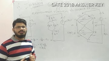 Gate 2018 ECE ANSWER KEY / EC QUESTIONS / ELECTRONICS NETWORK THEORY QUESTION AND SOLUTION GATE 2018