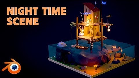 How to Create a Night Scene | Blender 2.8 | Lighting