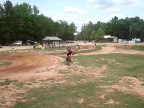 Alexa carvajal first time at the mx track