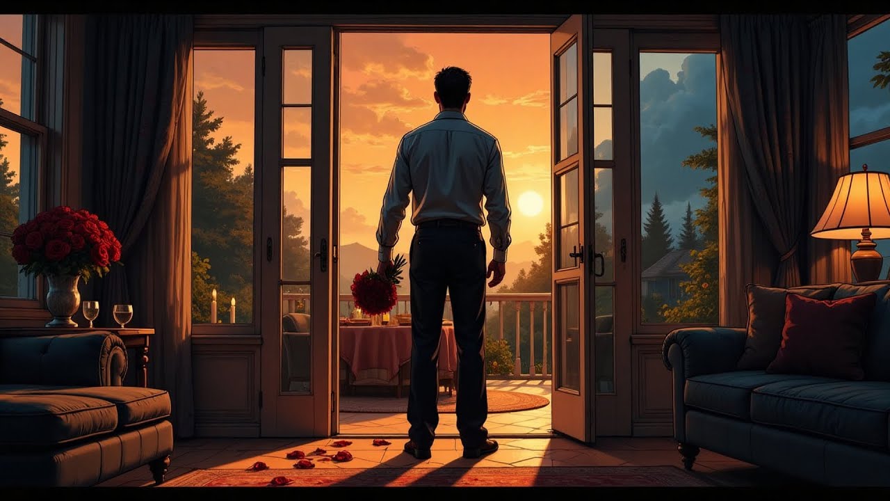 Llegué a casa temprano, había rosas; encontré a mi esposa con mi compañero de trabajo — ¡ella lo...