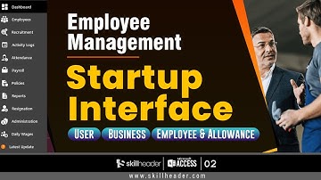 Employee Management Startup Interface with Navigation & Business Info 2