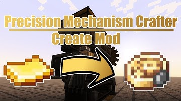 Minecraft Create Mod | Compact Precision Mechanism Crafter Tutorial & Schematic Download